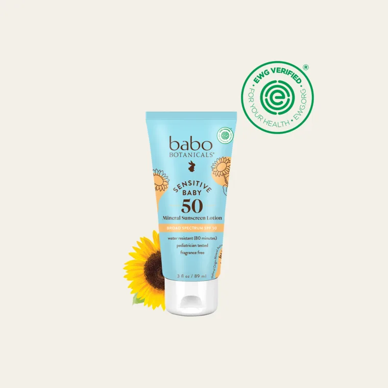 Babo Botanicals Sensitive Baby Mineral Sunscreen SPF 50