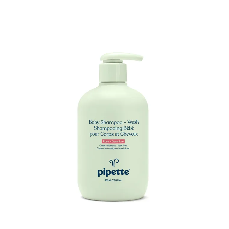 Pipette Baby Shampoo + Wash, Rose + Geranium