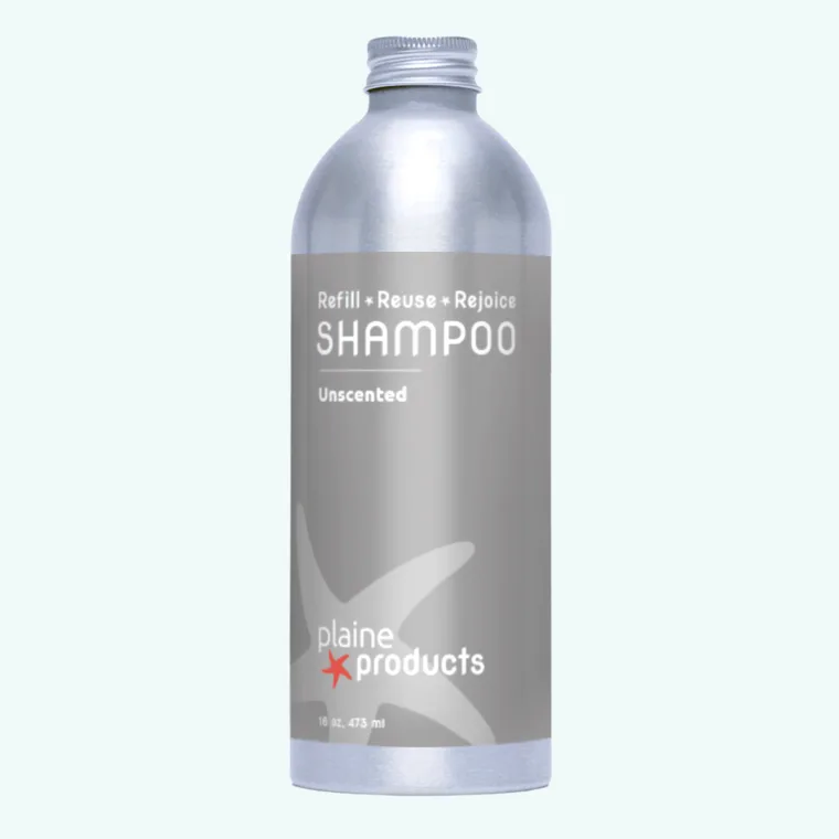 Plaine Products Shampoo, Unscented, 16 oz Refill